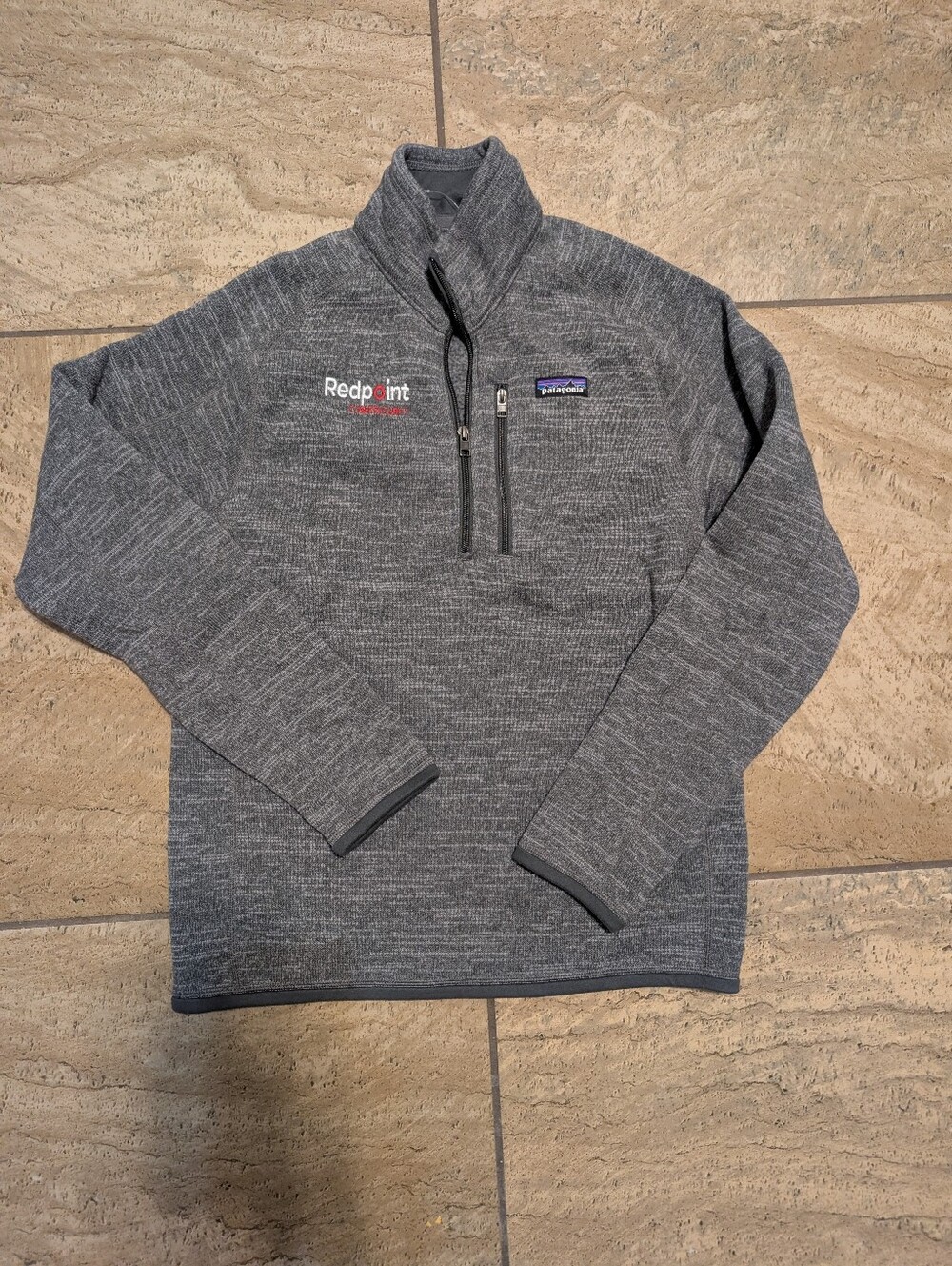 PATAGONIA New Better Sweater Quarter Zip Small With Embroidery